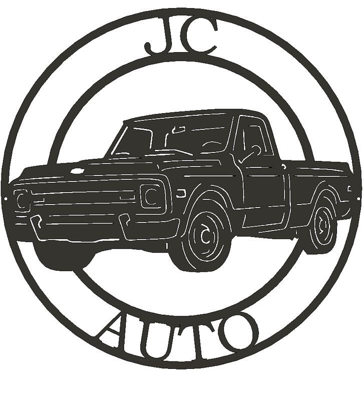 Custom Square Body C10 Metal Sign