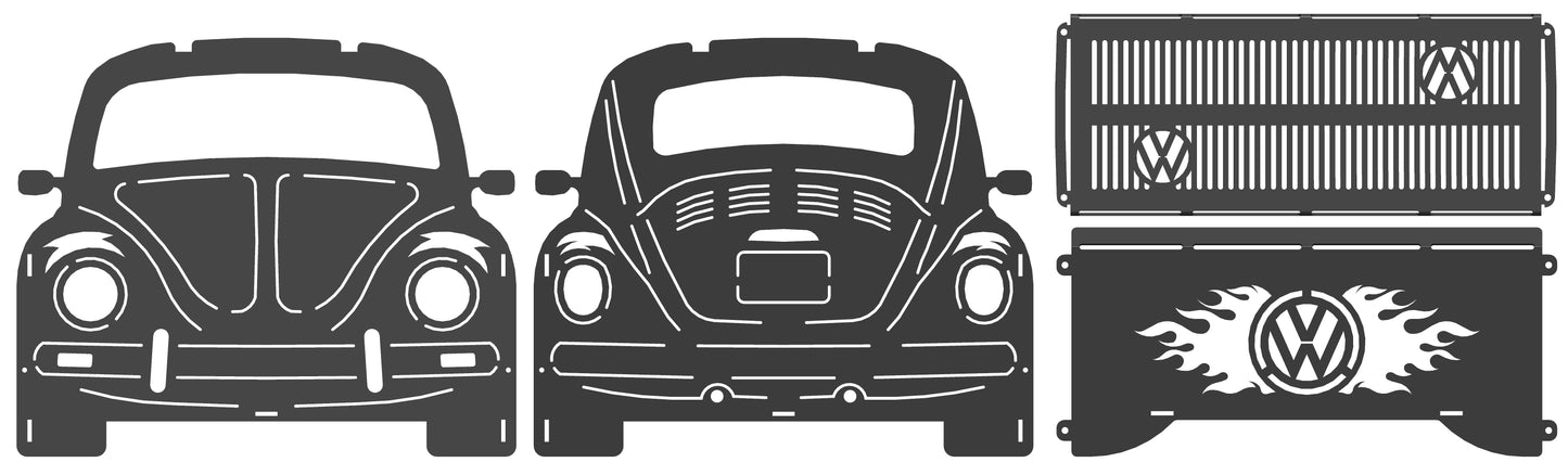 Foyer à feu démontable pour coccinelles VW