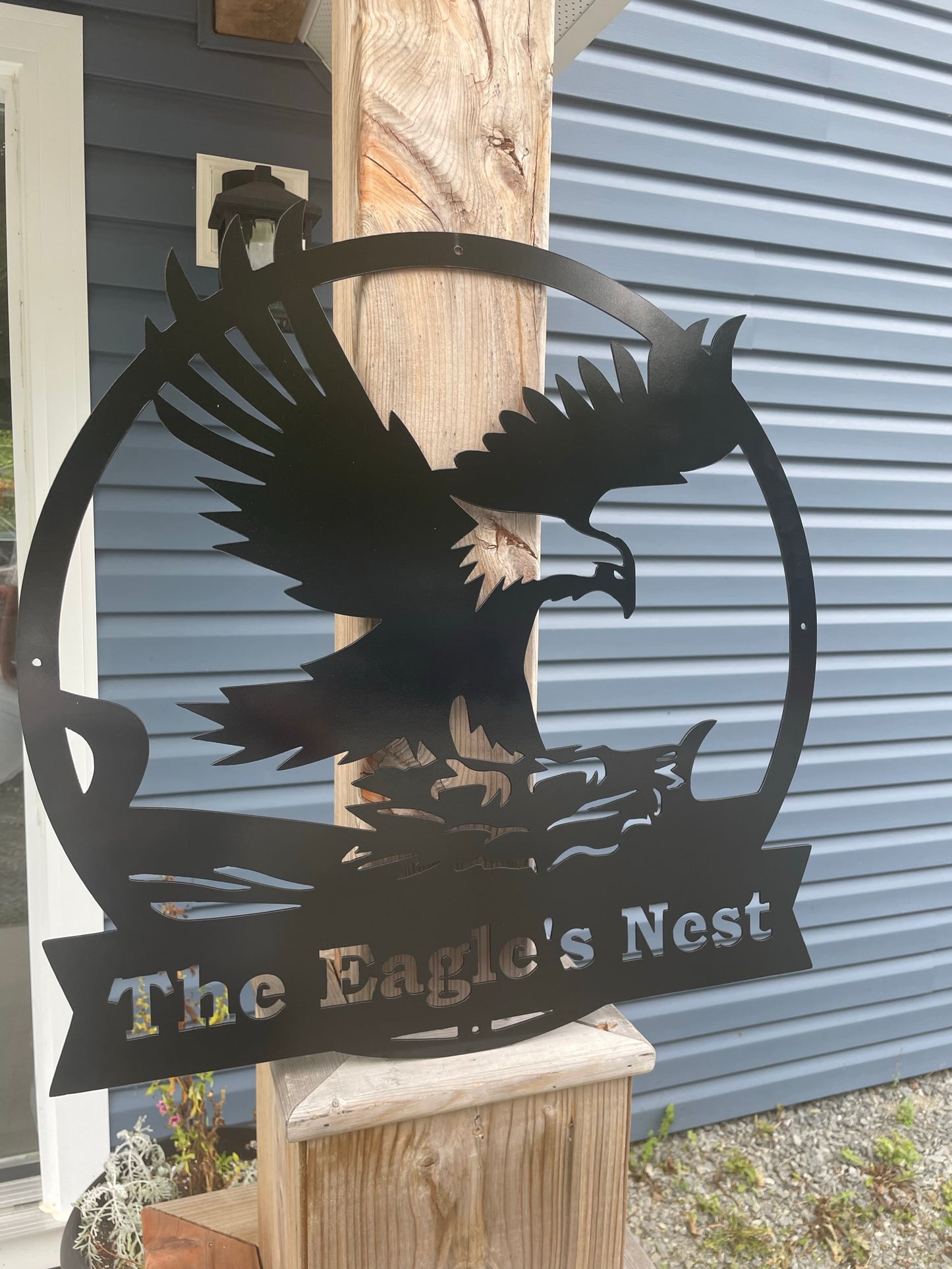 Panneau d'aigle en métal personnalisé