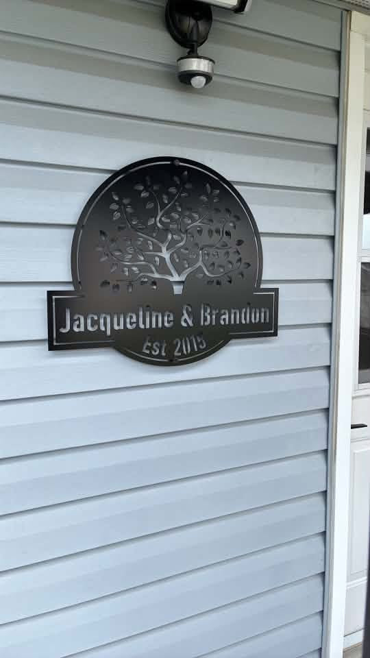 Custom Metal Family Tree Sign 2