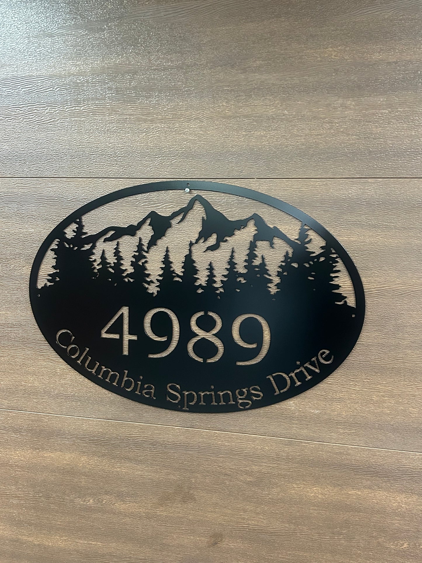 Panneau civique moderne en métal personnalisé