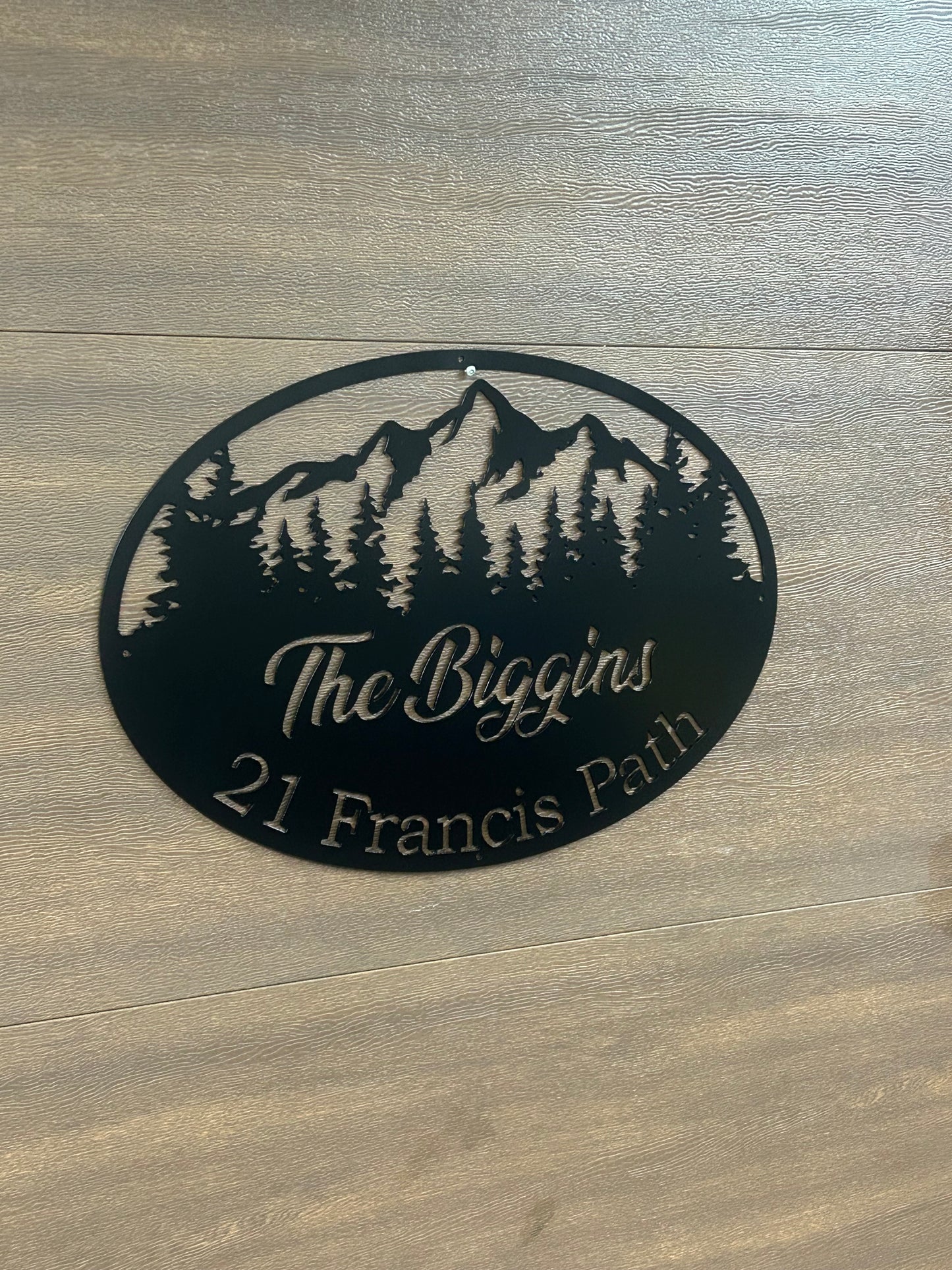 Panneau civique moderne en métal personnalisé