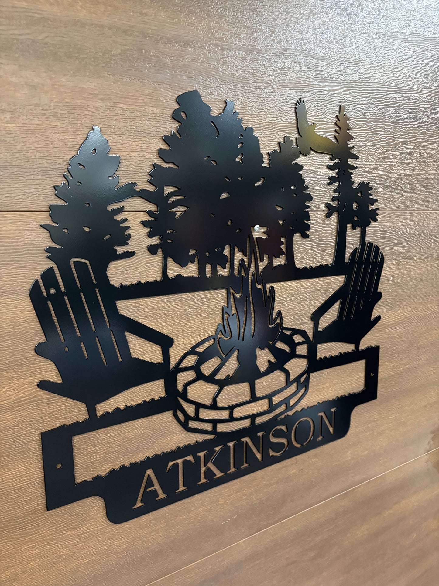 Custom Metal Campfire Sign