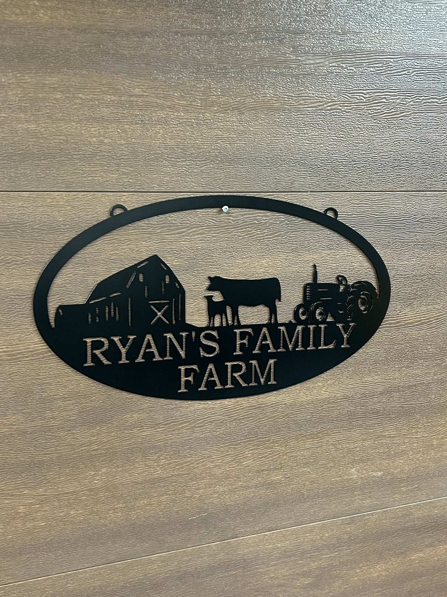 Panneau de ferme en métal personnalisé