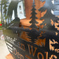 Custom Metal Howling Wolf Sign