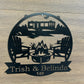 Custom Metal Camper Campfire Sign 3