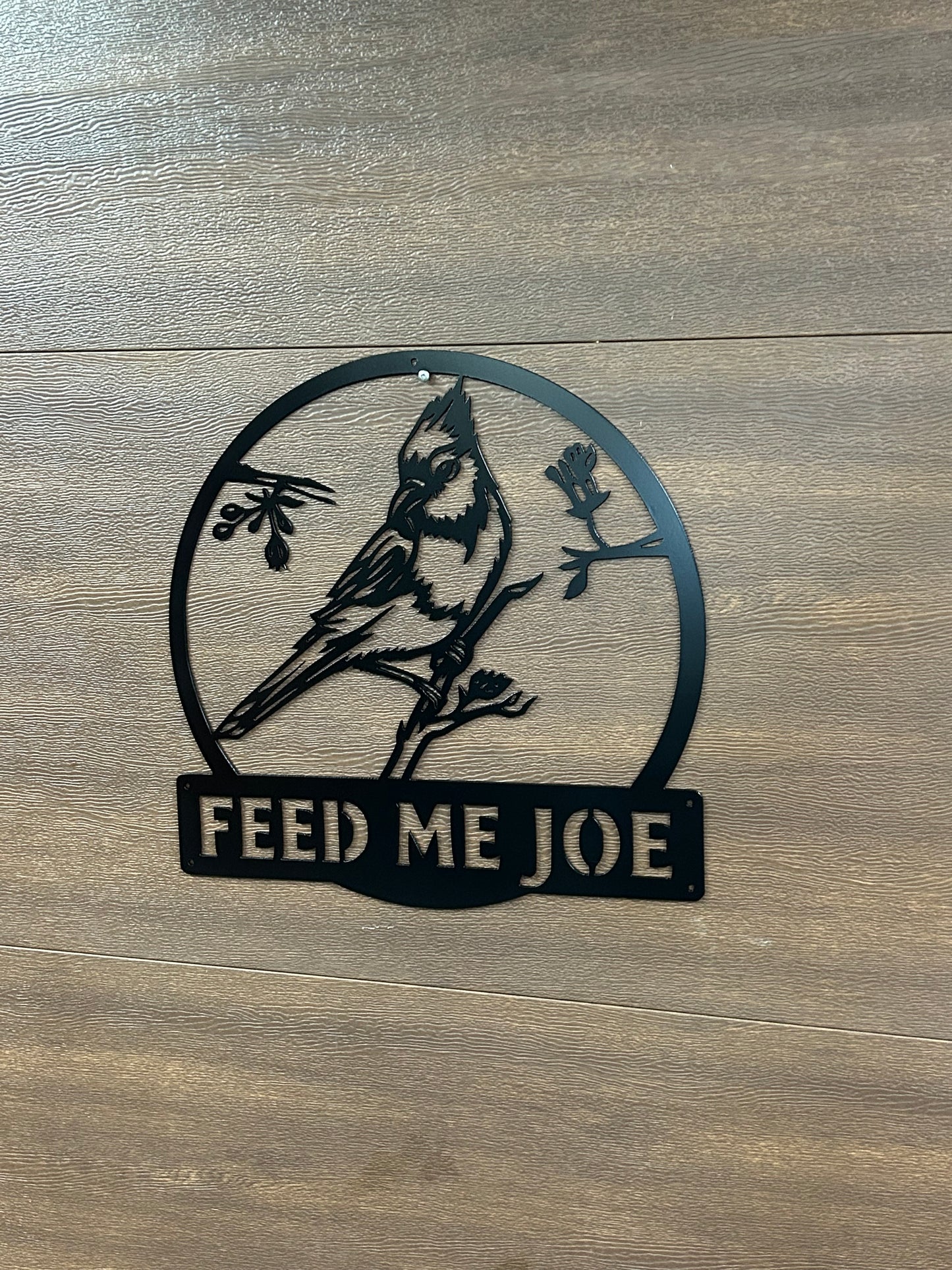 Custom Metal Blue Jay Sign