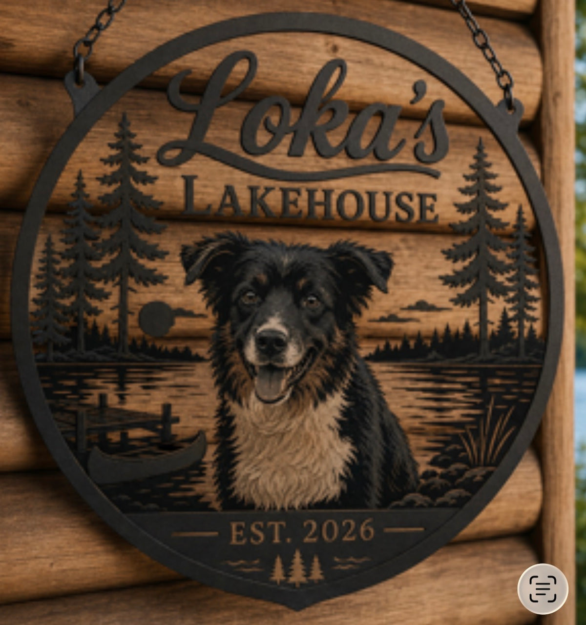 Custom Metal Dog Portraits