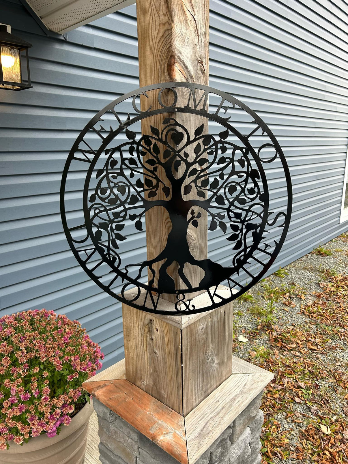 Customizable Metal Apple Tree Sign Made in Canada – Smoke on the Water ...