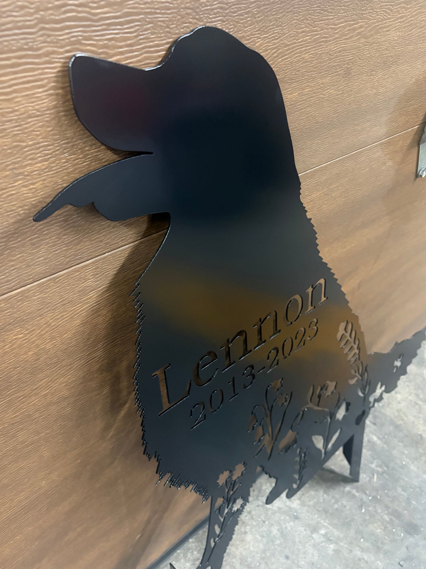 Custom Metal Dog Memorials
