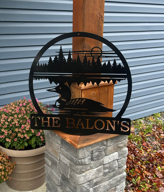 Custom Metal Loon Sign 3