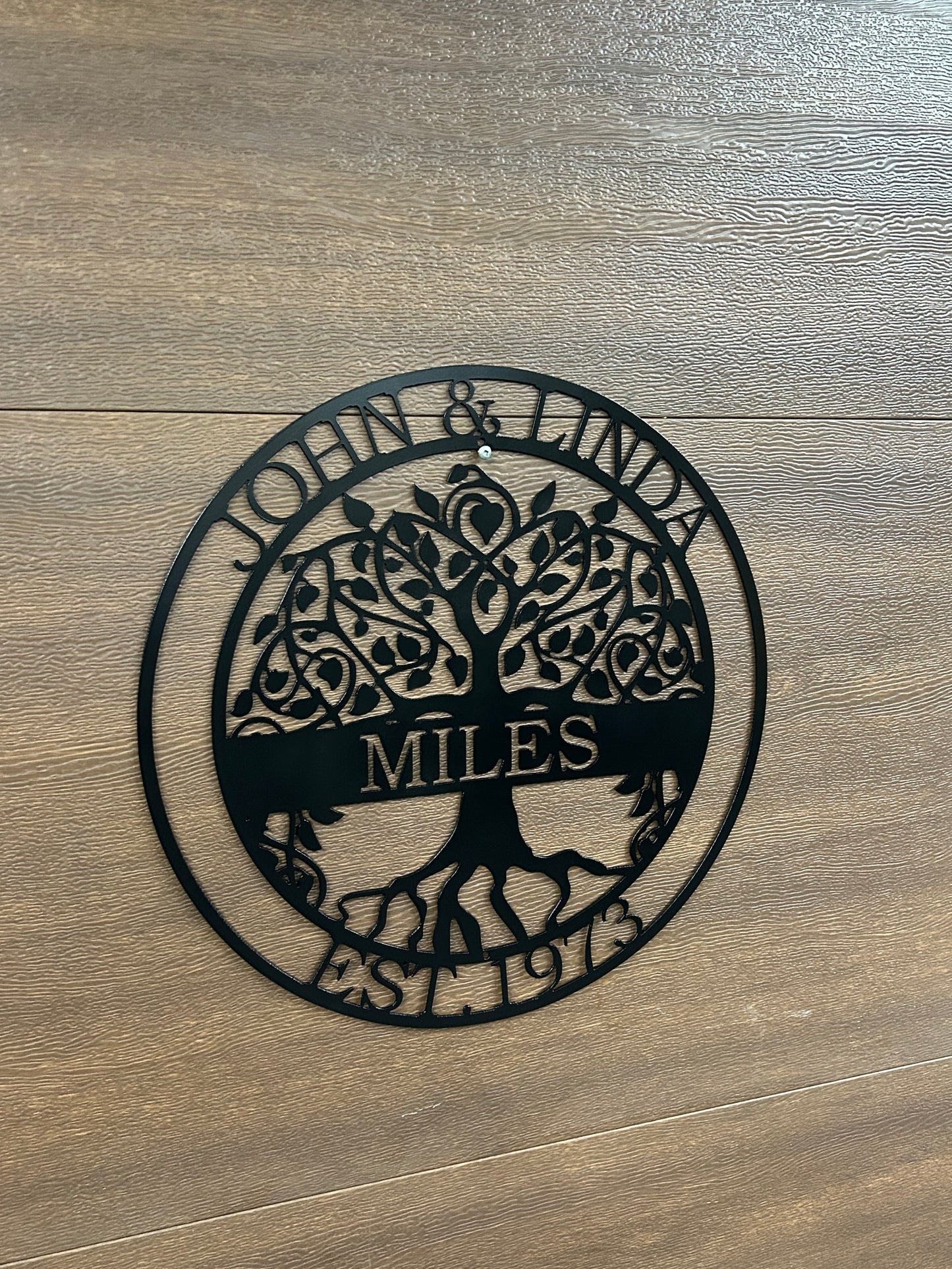 Custom Metal Family Tree Sign 4