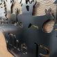 Custom Metal Deer Scene Cabin Sign
