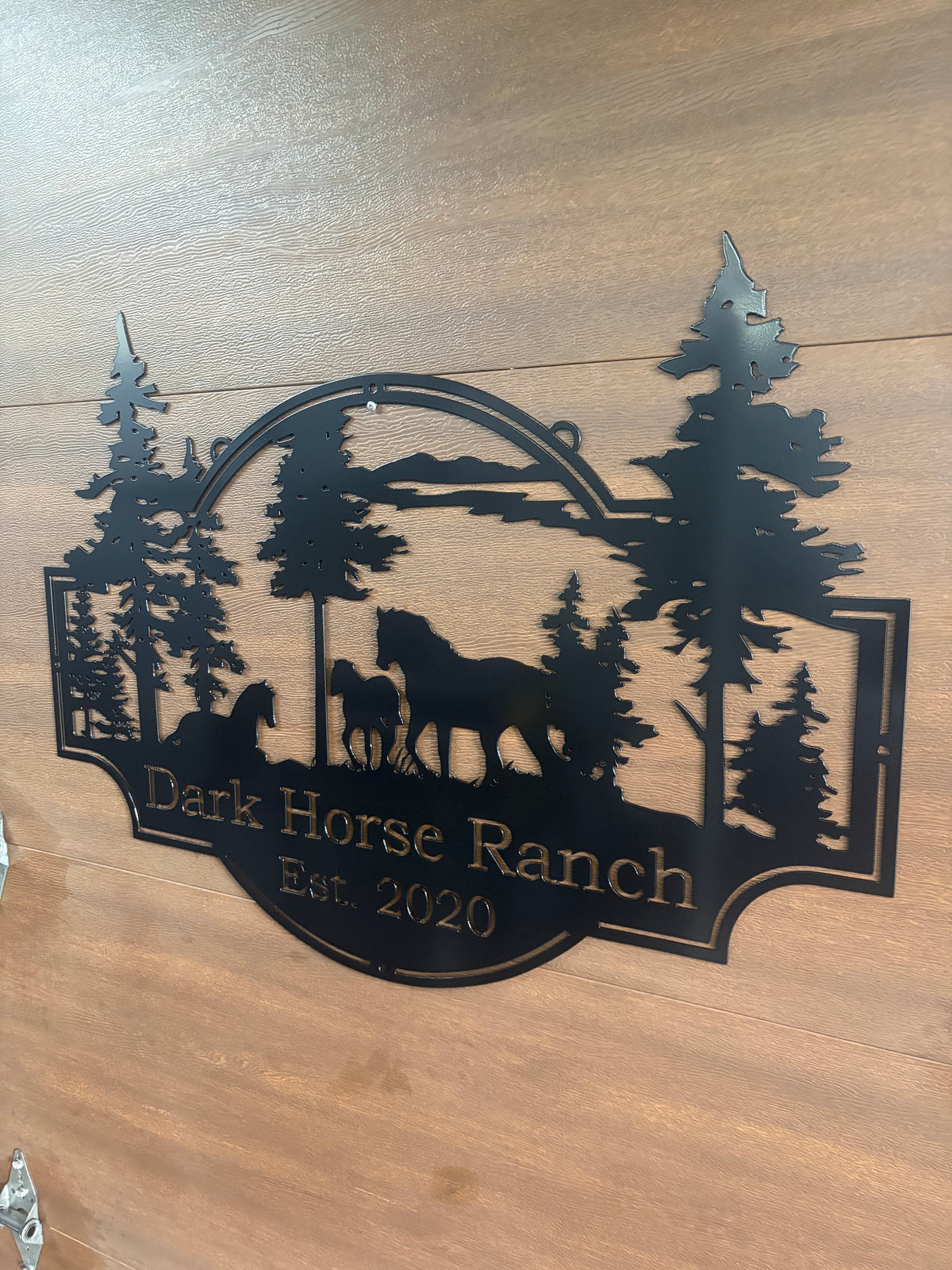 Custom Metal Wild Horse Sign