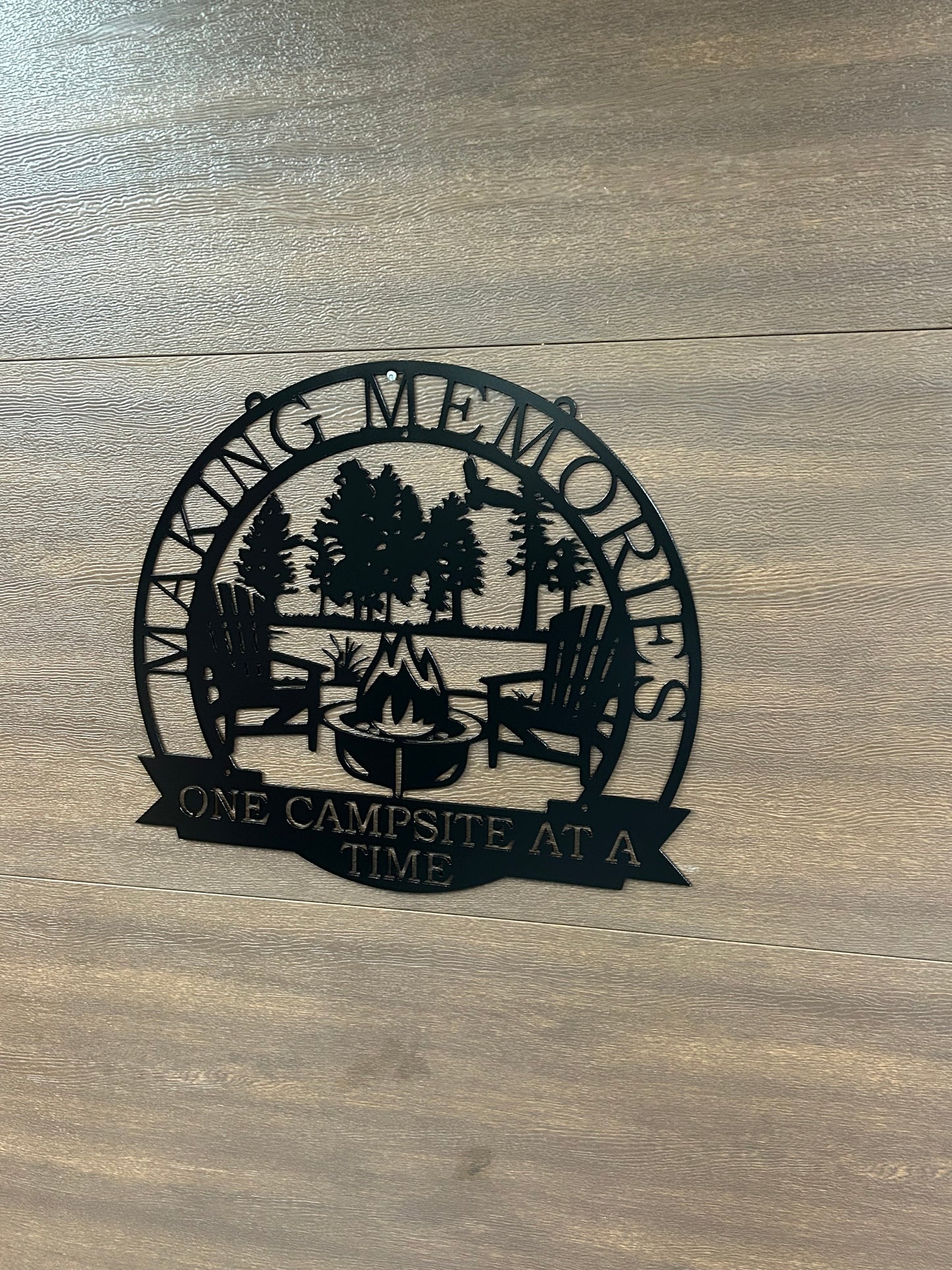 Custom Metal Campfire Address Sign # 3