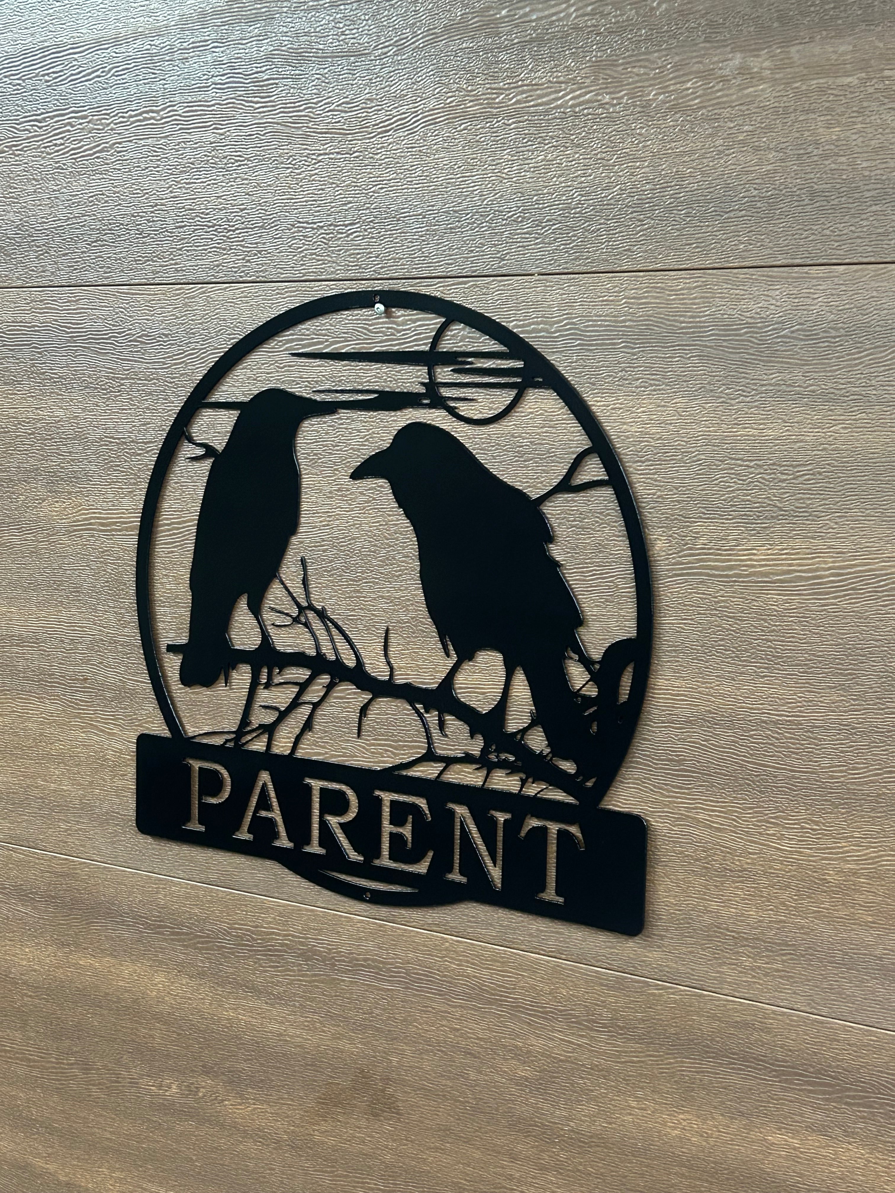 Custom Metal crow / Raven Sign Made in Canada – Smoke on the Water Fire ...