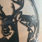 Custom Metal Deer Bass and Trout Fishing Sign