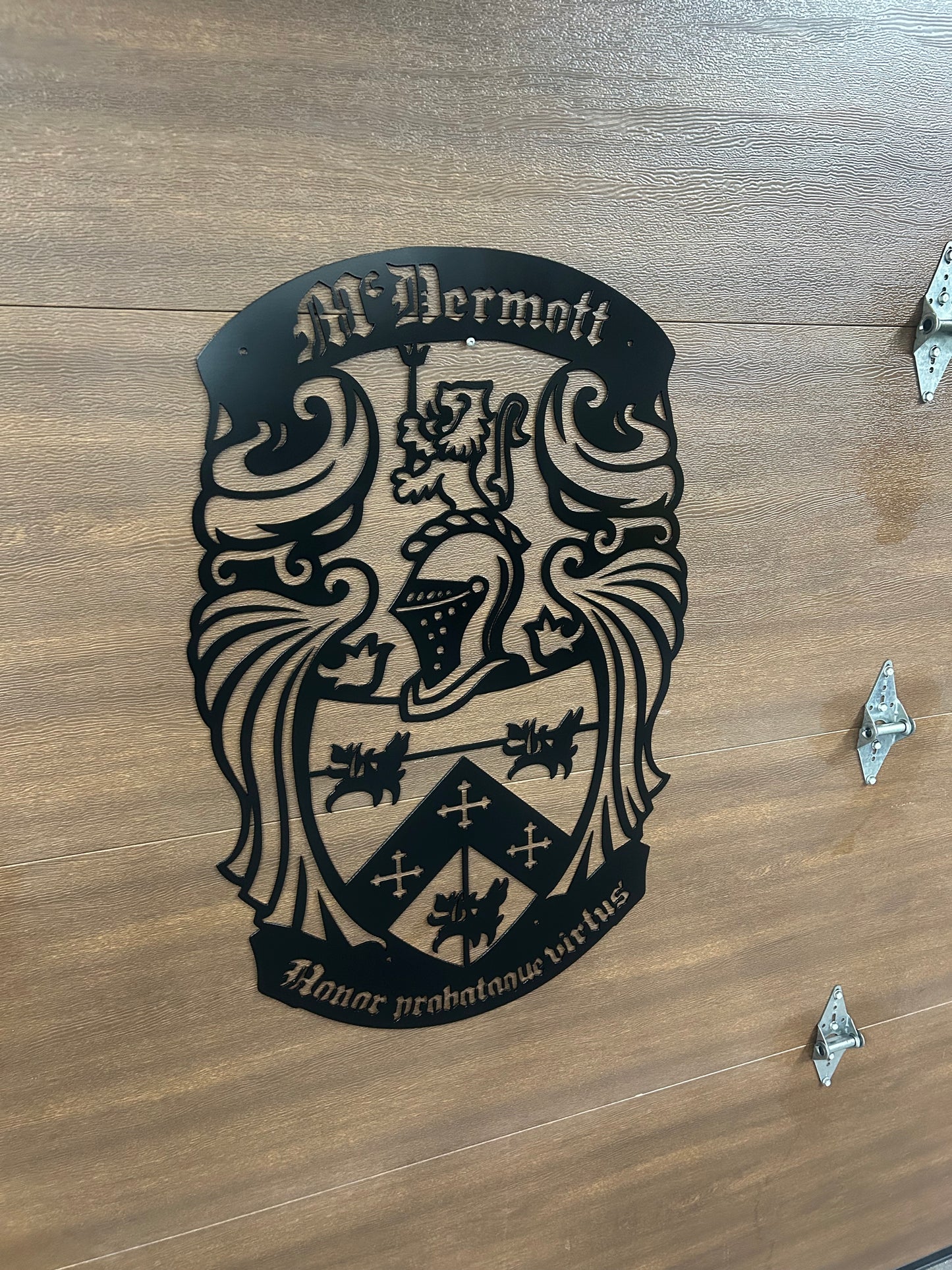 Custom Metal Family Crest Sign