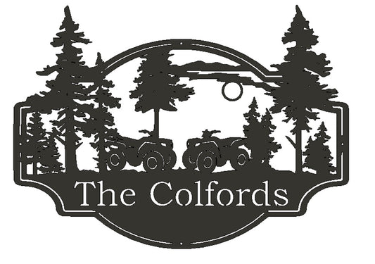 Panneaux de cabane en métal personnalisés en forme de cerf