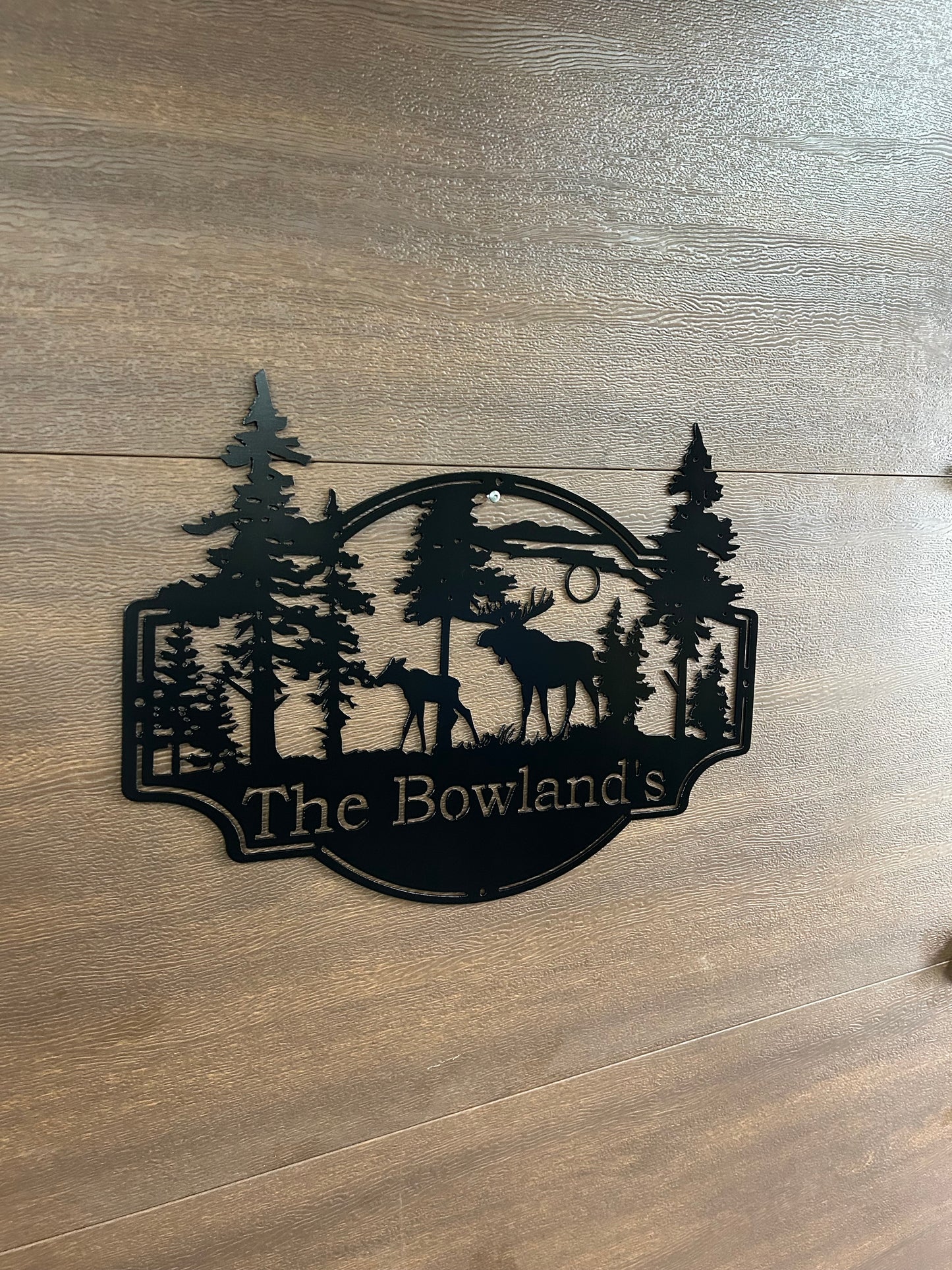 Decorative Metal Sign for Cottage