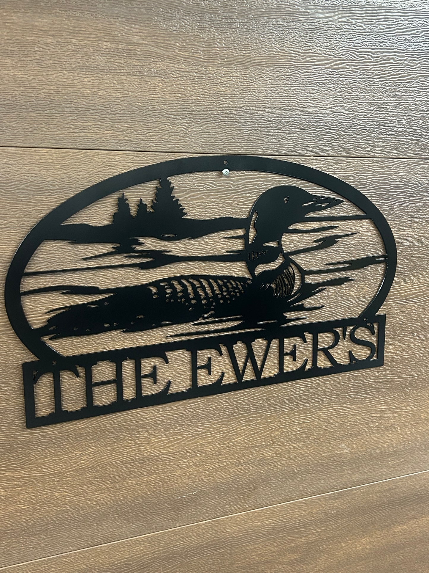 Panneau en métal personnalisé Loon 2