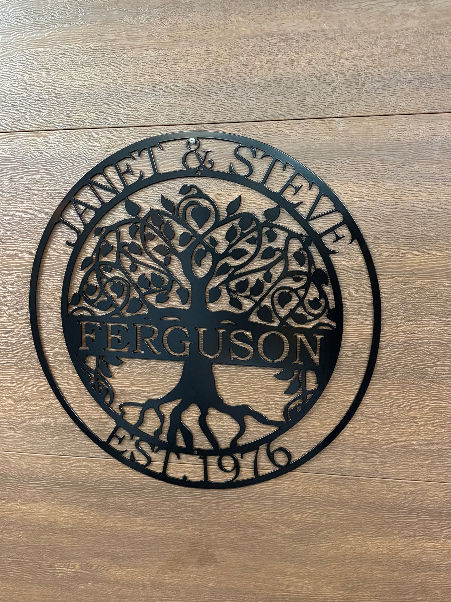 Custom Metal Family Tree Sign 4