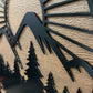 Custom Metal Mountain Sunset Sign