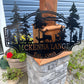 Custom Metal Deer Scene Sign