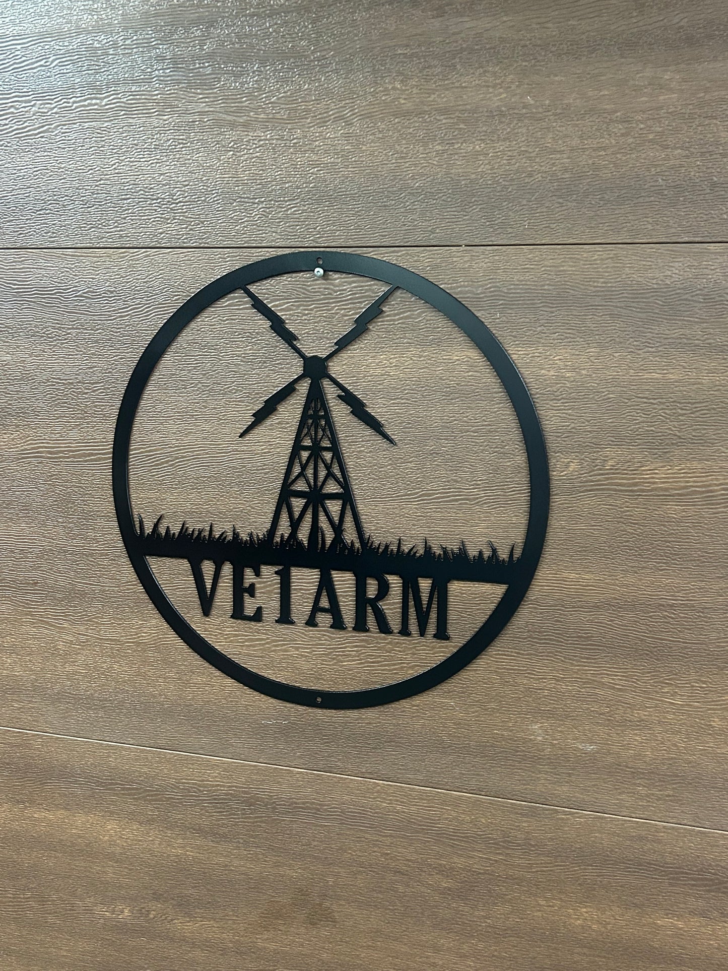 Custom Metal Ham Radio Sign