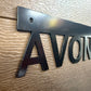 Custom Metal Modern Metal Civic Address Sign