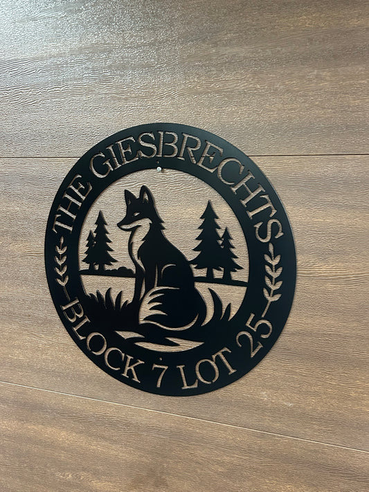 Panneau en métal personnalisé Buck Head 2