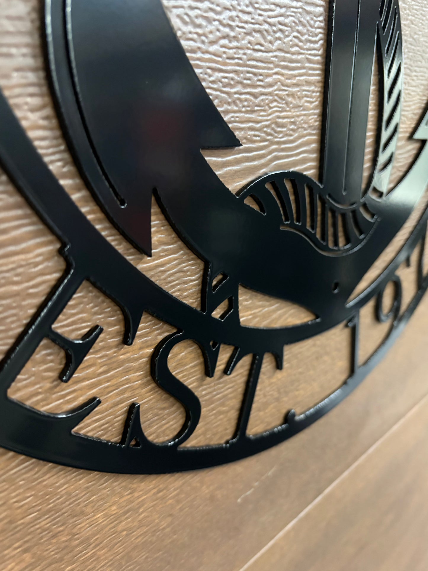 Custom Metal  Anchor and Rope Sign