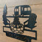Custom Metal Camper Campfire Sign