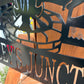 Custom Metal Campfire Sign With Kids Chairs 2