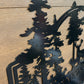 Custom Metal Deer Scene Sign