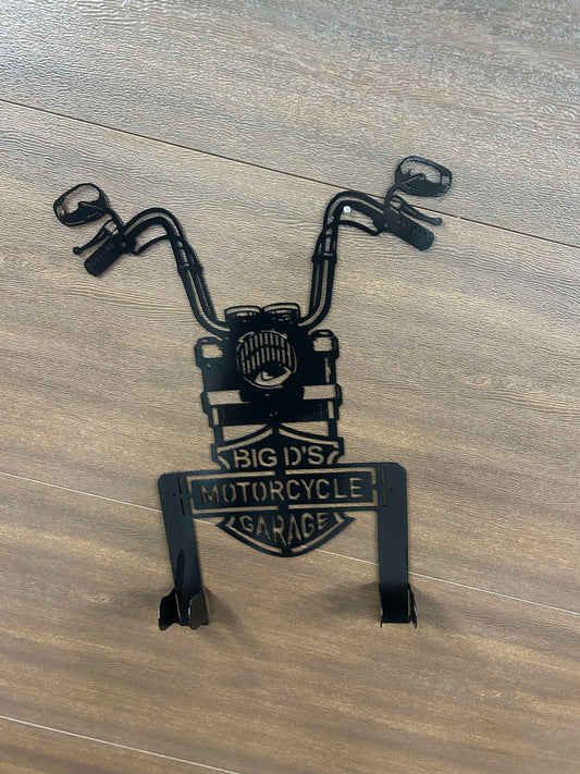 Custom Metal Motorcycle Gear Hanger 2