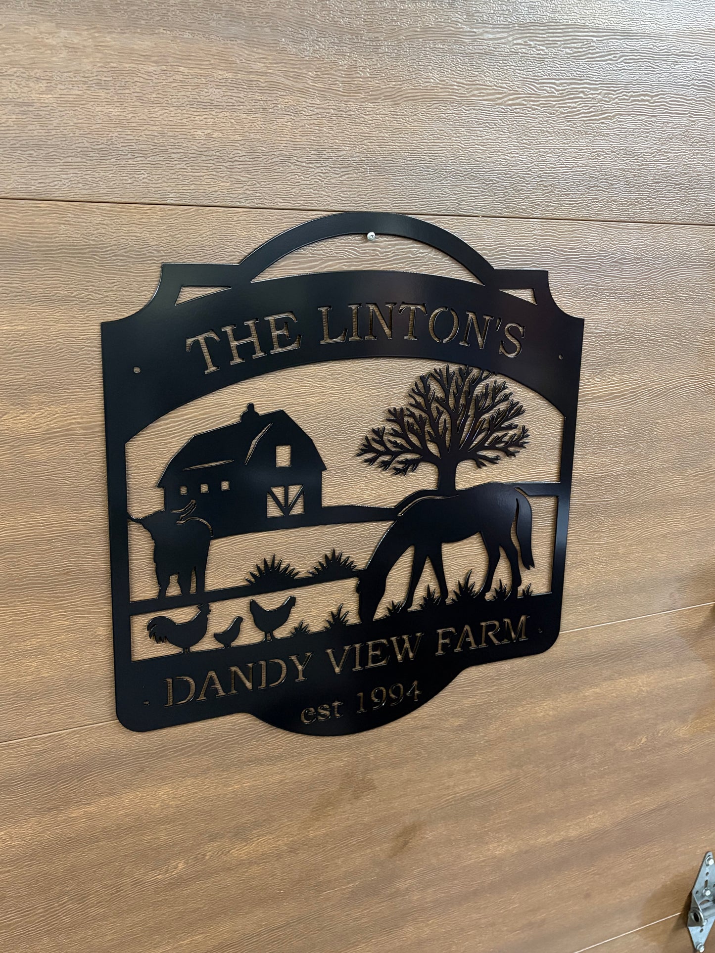 Custom Metal Farm Sign 9