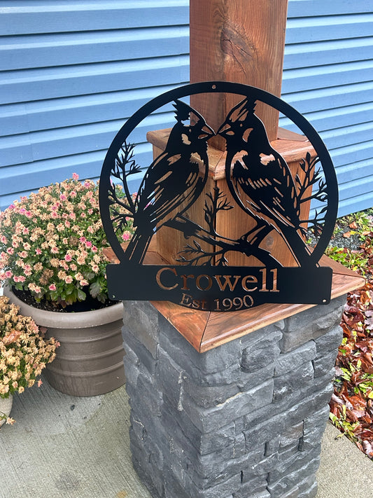 Panneau en métal personnalisé colibri 2