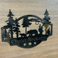 Custom Metal Bear Scene Sign