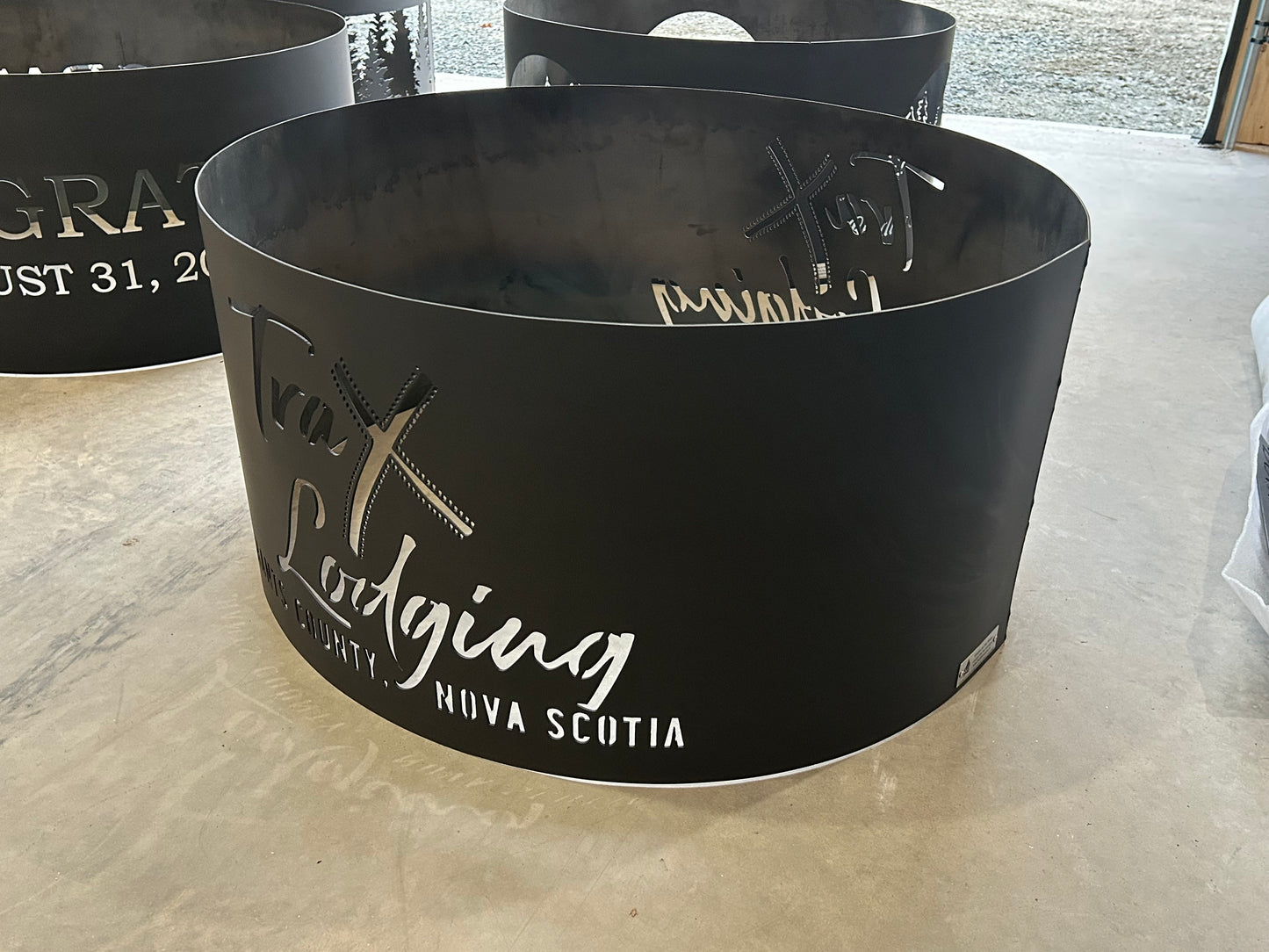 Company Logo Custom Fire Ring