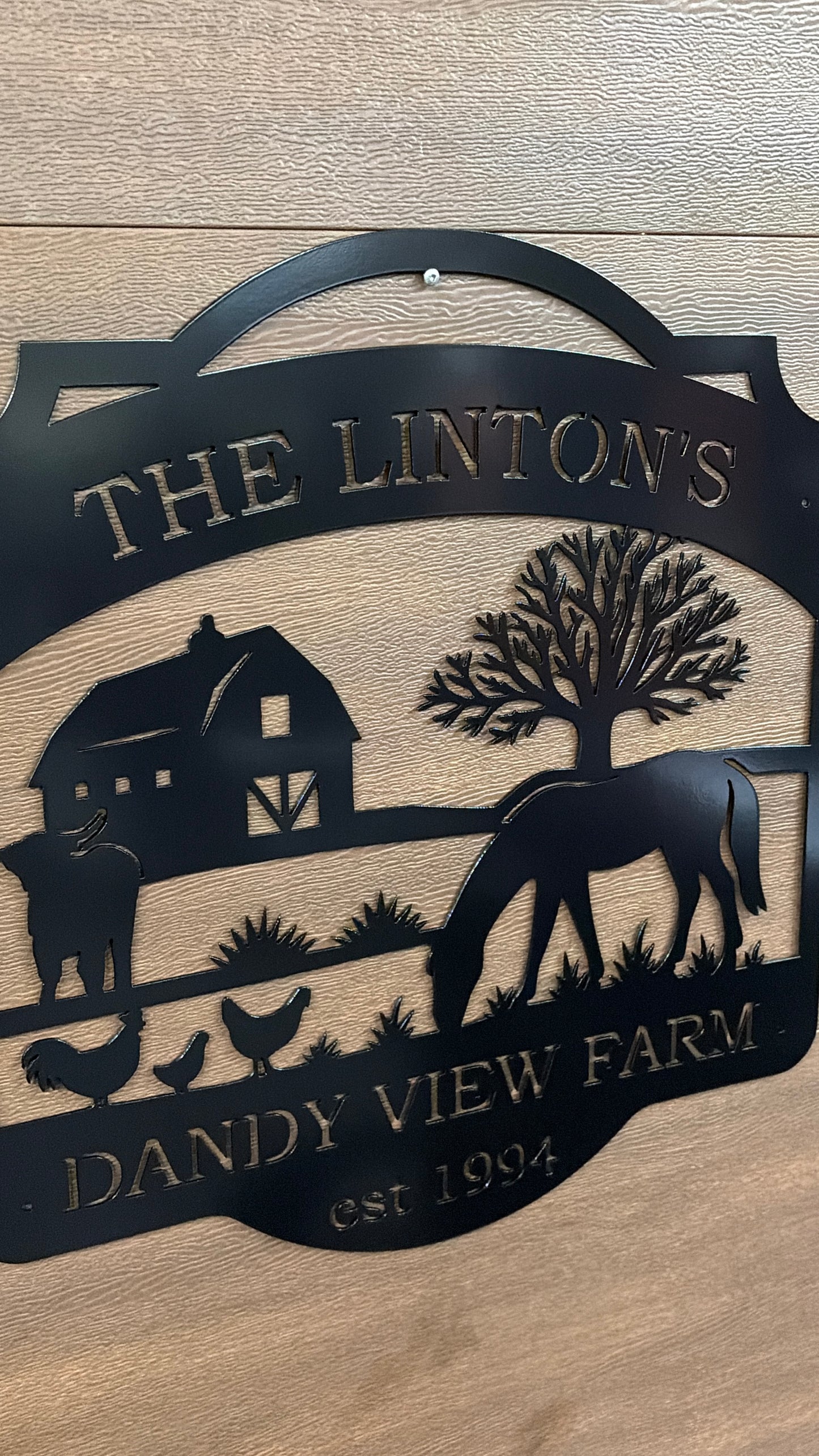 Custom Metal Farm Sign 9