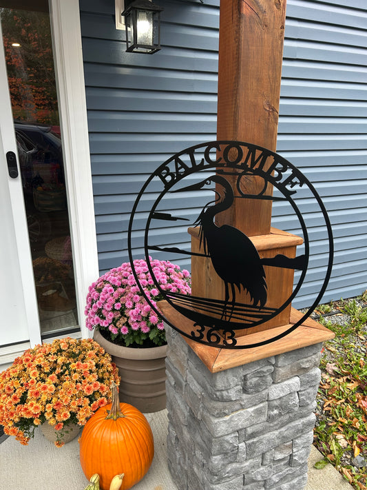 Custom Metal House sign