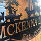 Custom Metal Deer Scene Sign