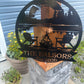 Custom Metal Sunset Campfire Sign