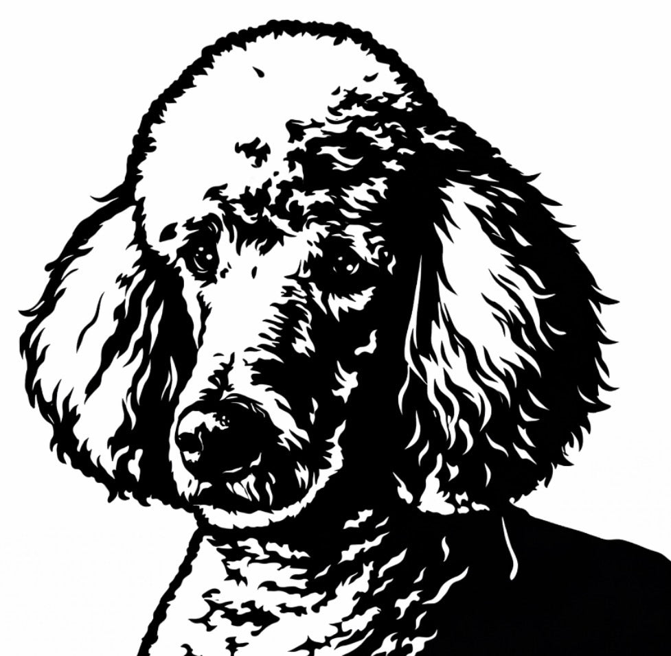 Custom Metal Dog Portraits