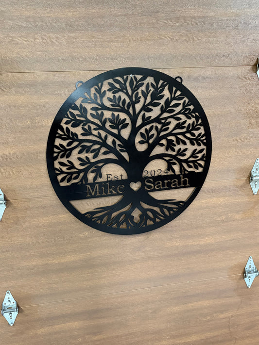 Custom Metal Family Tree Sign 6