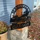 Custom Metal Street Glide Garage and Address Sign