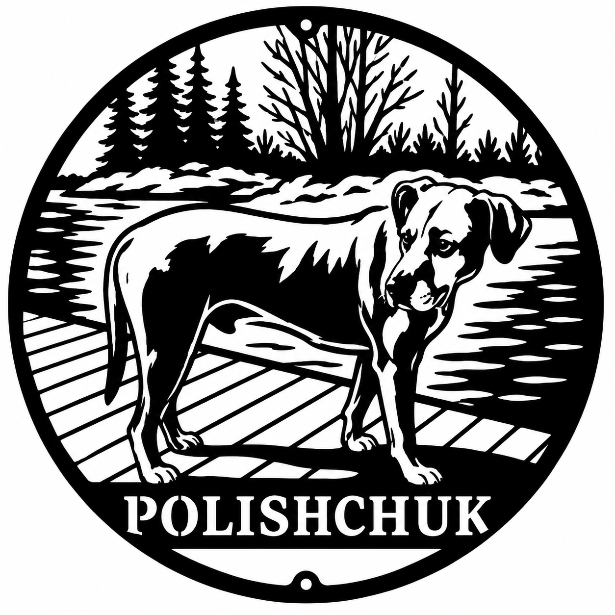 Custom Metal Dog Portraits