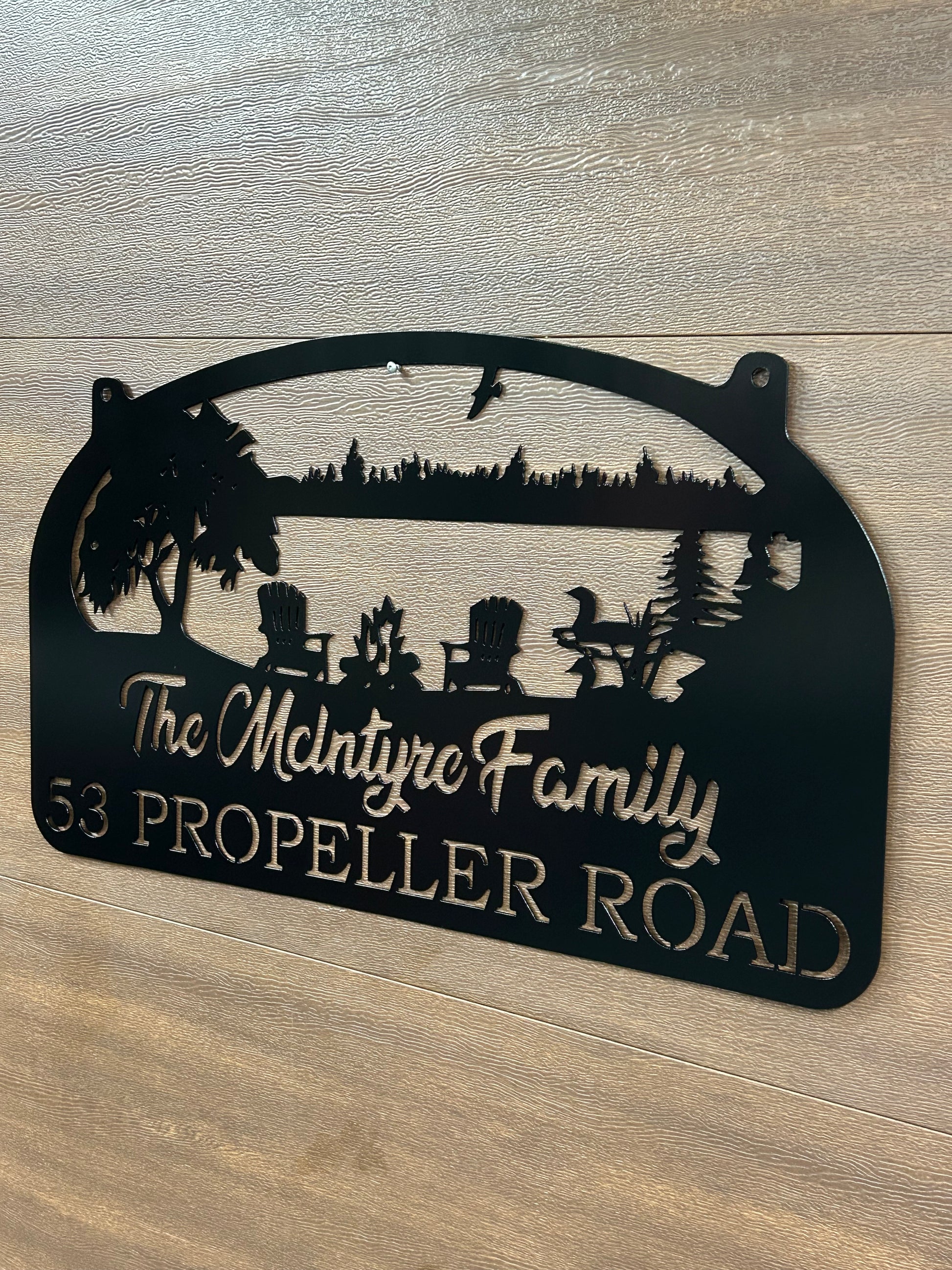 Custom Metal Family Sign