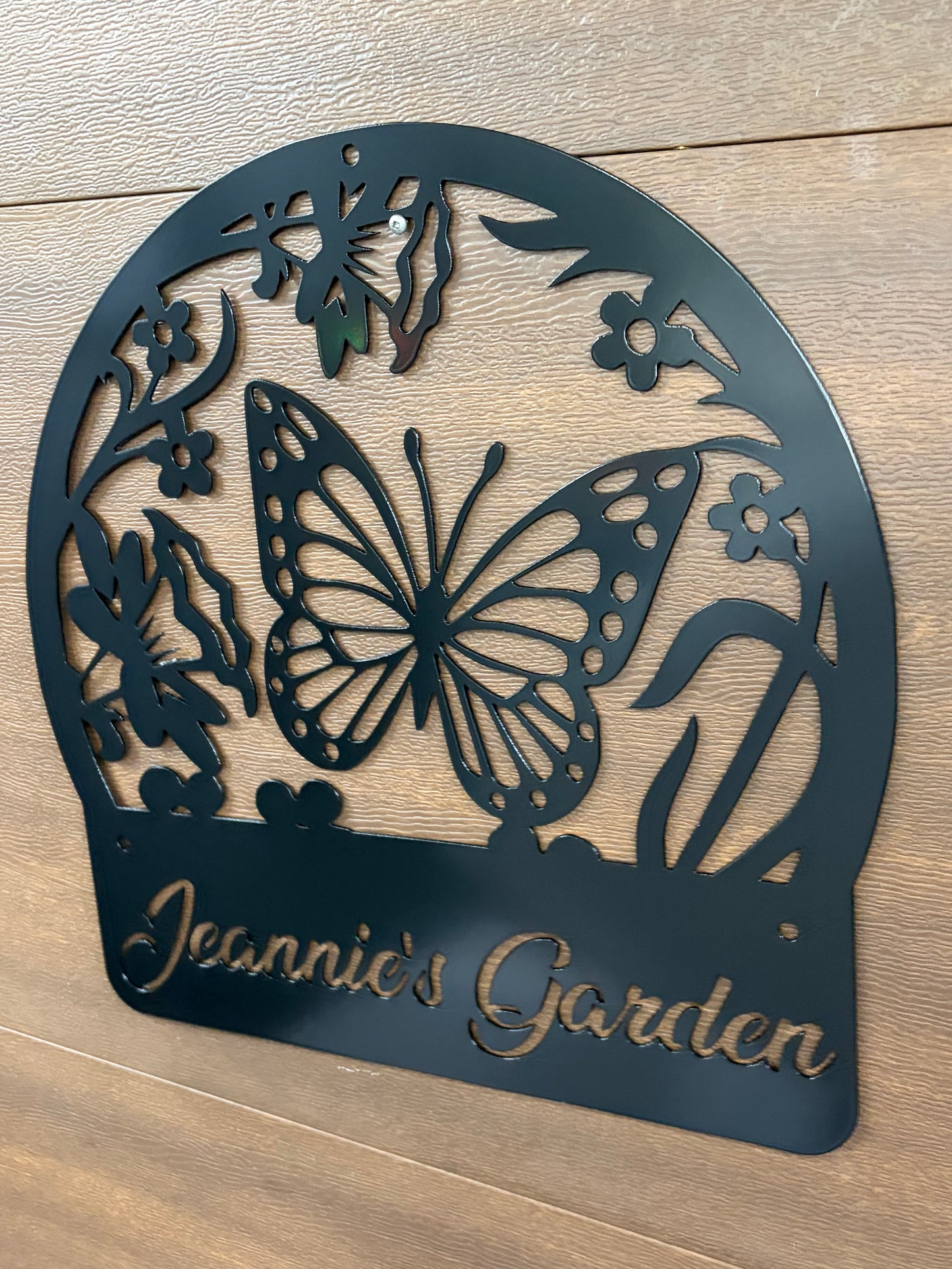 Custom Metal Butterfly Sign